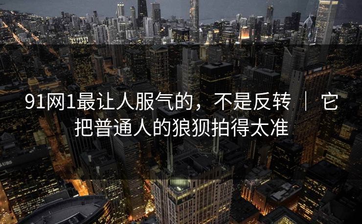 91网1最让人服气的，不是反转 ｜ 它把普通人的狼狈拍得太准  第1张